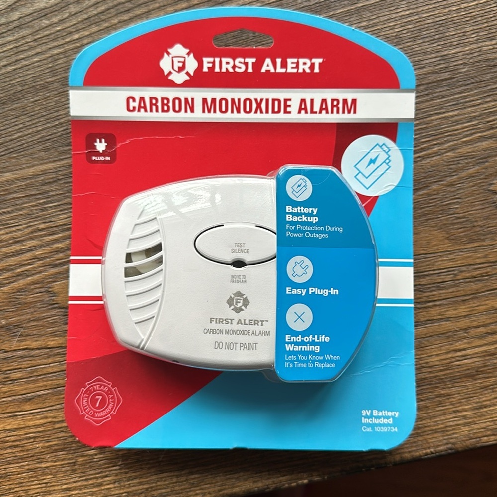 First Alert Carbon Monoxide Alarm New in Package